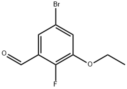 5-bromo-3-ethoxy-2-fluorobenzaldehyde Structure