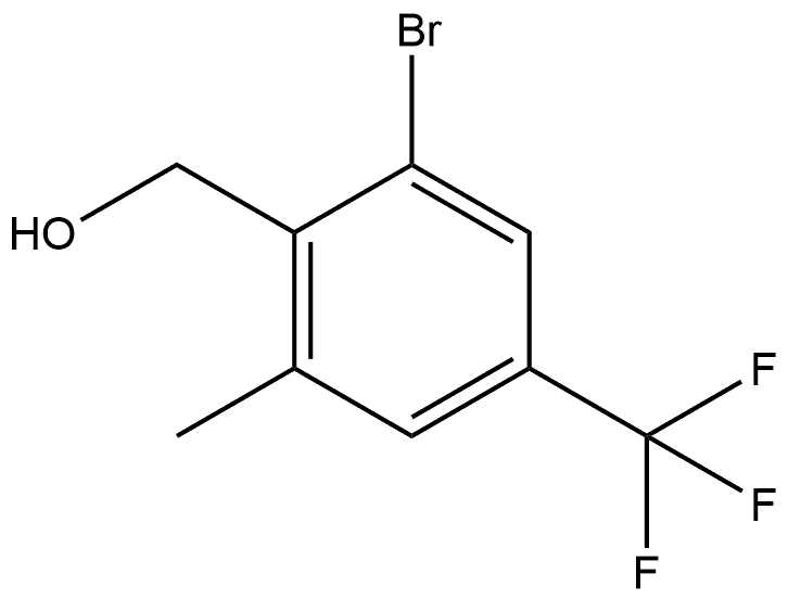 2-Bromo-6-methyl-4-(trifluoromethyl)benzenemethanol Structure