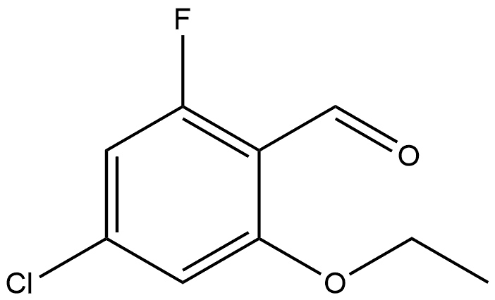 4-chloro-2-ethoxy-6-fluorobenzaldehyde Structure