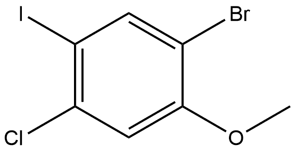 1-bromo-4-chloro-5-iodo-2-methoxybenzene Structure