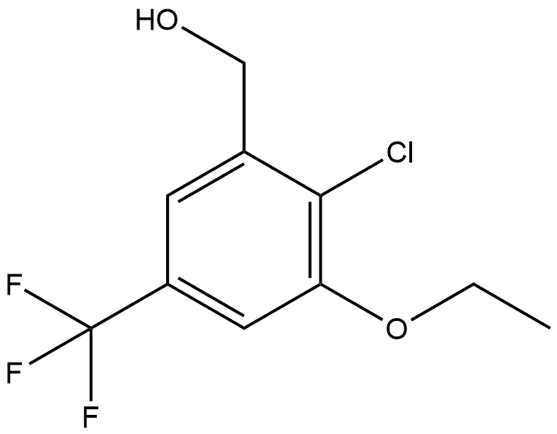 2-Chloro-3-ethoxy-5-(trifluoromethyl)benzenemethanol Structure