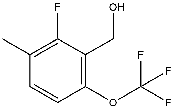 2-Fluoro-3-methyl-6-(trifluoromethoxy)benzenemethanol Structure