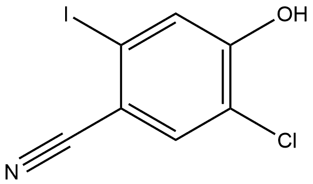 5-Chloro-4-hydroxy-2-iodobenzonitrile 구조식 이미지