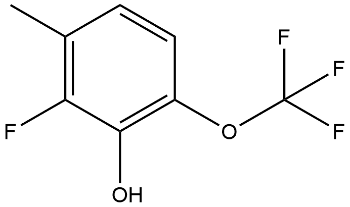 2-Fluoro-3-methyl-6-(trifluoromethoxy)phenol Structure