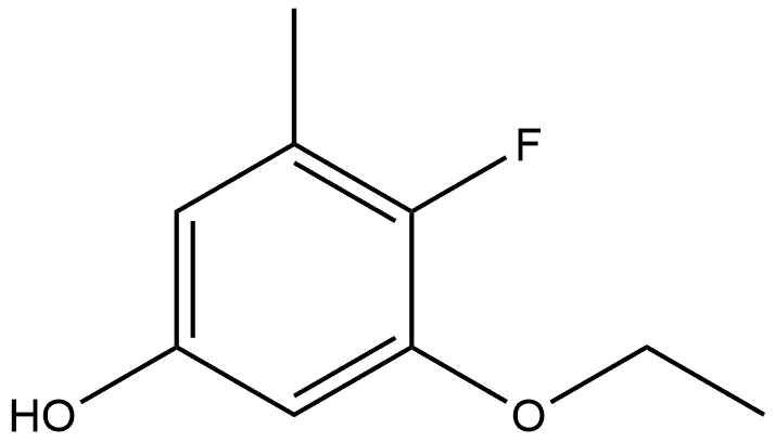 3-Ethoxy-4-fluoro-5-methylphenol Structure