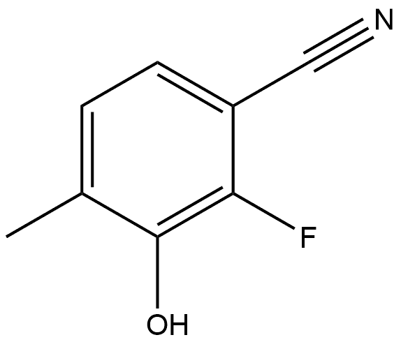 2-Fluoro-3-hydroxy-4-methylbenzonitrile Structure