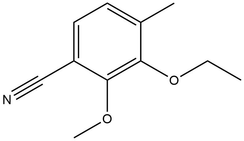 3-Ethoxy-2-methoxy-4-methylbenzonitrile Structure