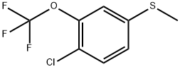 Benzene, 1-chloro-4-(methylthio)-2-(trifluoromethoxy)- Structure