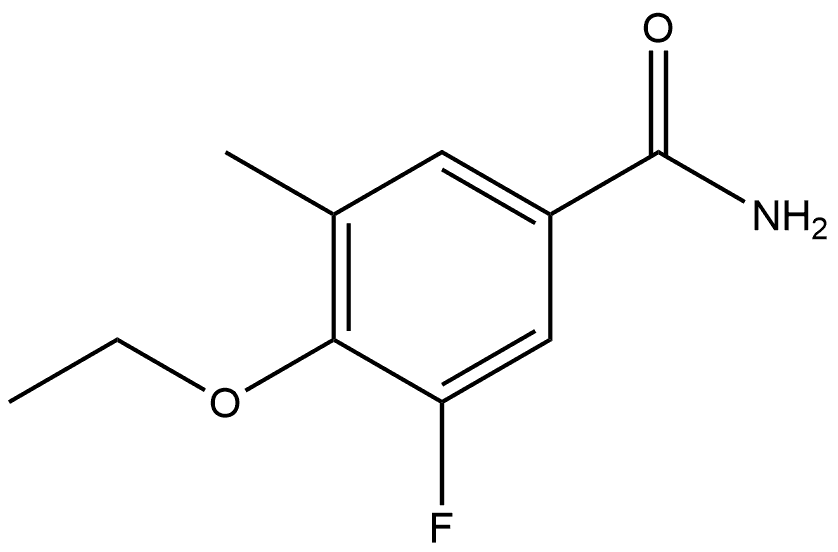 4-Ethoxy-3-fluoro-5-methylbenzamide Structure