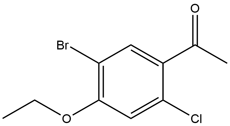 1-(5-Bromo-2-chloro-4-ethoxyphenyl)ethanone Structure