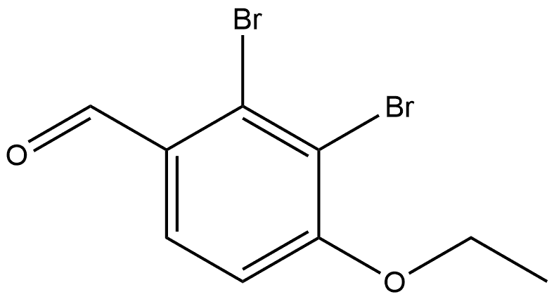 2,3-Dibromo-4-ethoxybenzaldehyde Structure