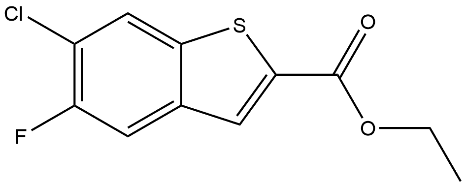 Ethyl 6-chloro-5-fluorobenzo[b]thiophene-2-carboxylate Structure