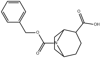 8-benzyloxycarbonyl-8-azabicyclo[3.2.1]octane-2-carboxylic acid Structure