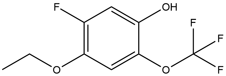 4-Ethoxy-5-fluoro-2-(trifluoromethoxy)phenol Structure