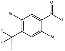 Benzene, 1,4-dibromo-2-nitro-5-(trifluoromethyl)- Structure