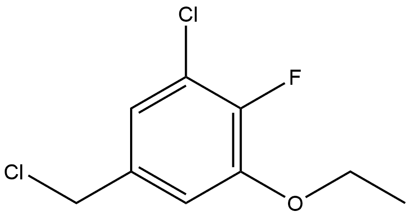 1-Chloro-5-(chloromethyl)-3-ethoxy-2-fluorobenzene Structure