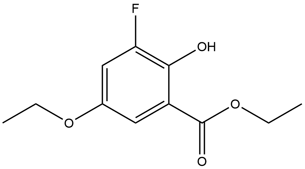 Ethyl 5-ethoxy-3-fluoro-2-hydroxybenzoate Structure