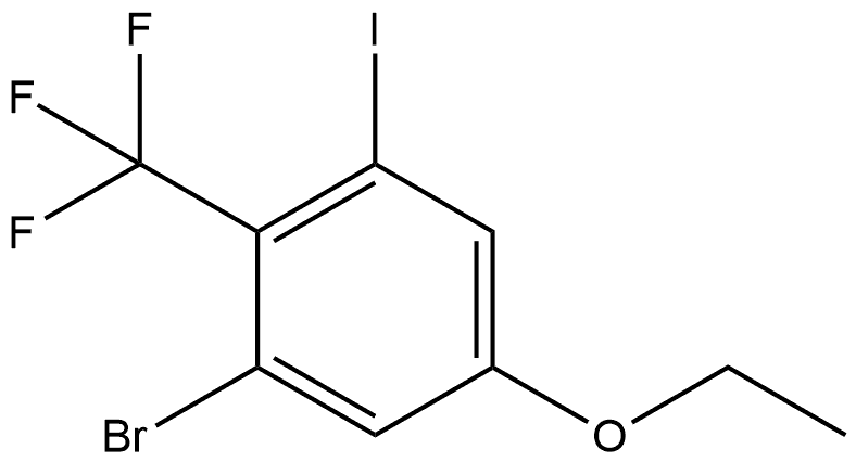 1-Bromo-5-ethoxy-3-iodo-2-(trifluoromethyl)benzene Structure