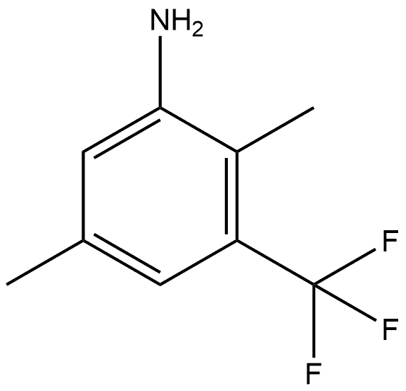 2,5-Dimethyl-3-(trifluoromethyl)benzenamine Structure