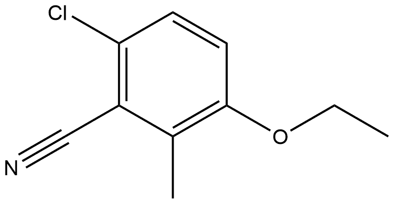 6-Chloro-3-ethoxy-2-methylbenzonitrile Structure