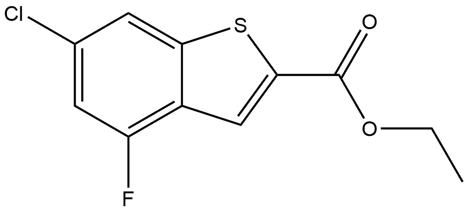 Ethyl 6-chloro-4-fluorobenzo[b]thiophene-2-carboxylate Structure