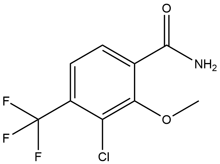 3-Chloro-2-methoxy-4-(trifluoromethyl)benzamide Structure