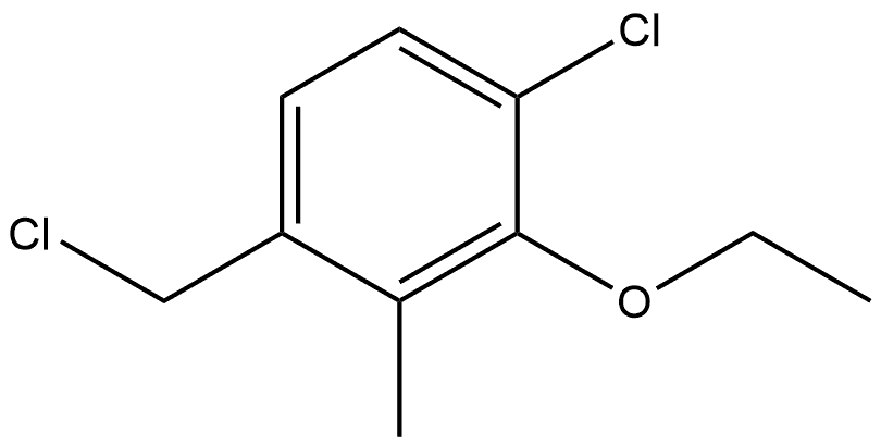 1-Chloro-4-(chloromethyl)-2-ethoxy-3-methylbenzene Structure