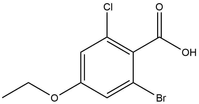 2-Bromo-6-chloro-4-ethoxybenzoic acid Structure