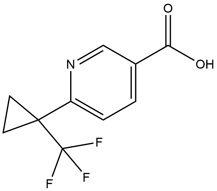 6-(1-(Trifluoromethyl)cyclopropyl)nicotinic acid Structure