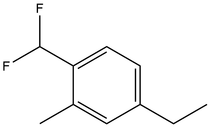 1-(Difluoromethyl)-4-ethyl-2-methylbenzene Structure