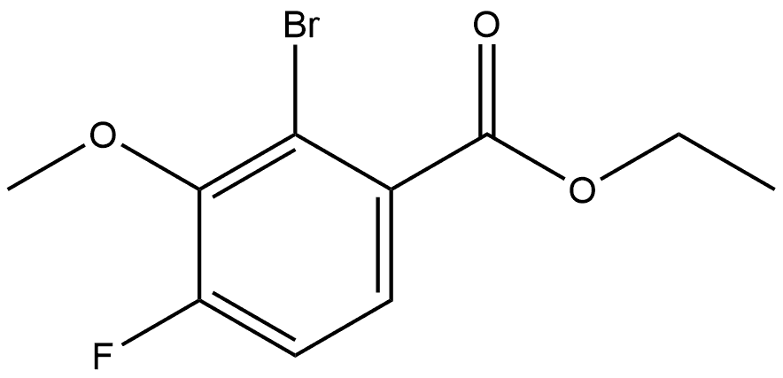 Ethyl 2-bromo-4-fluoro-3-methoxybenzoate 구조식 이미지