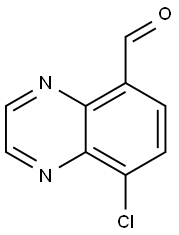 5-Quinoxalinecarboxaldehyde, 8-chloro- Structure