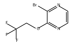 Pyrazine, 2-bromo-3-(2,2,2-trifluoroethoxy)- Structure