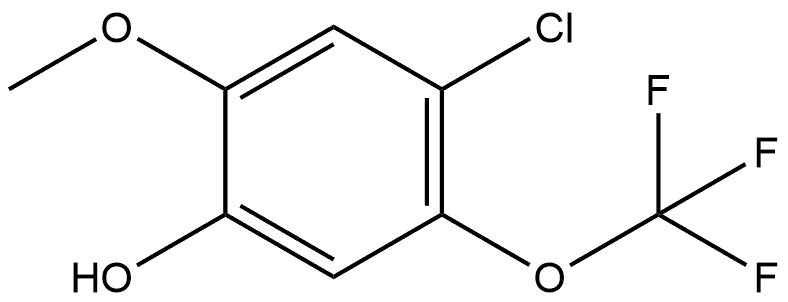 4-Chloro-2-methoxy-5-(trifluoromethoxy)phenol Structure