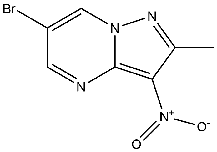 6-bromo-2-methyl-3-nitropyrazolo[1,5-a]pyrimidine Structure