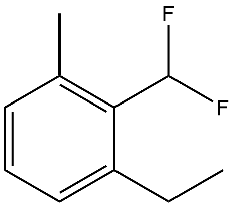 2-(Difluoromethyl)-1-ethyl-3-methylbenzene Structure