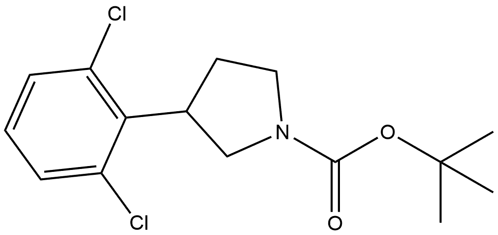 1-Boc-3-(2,6-dichlorophenyl)pyrrolidine Structure