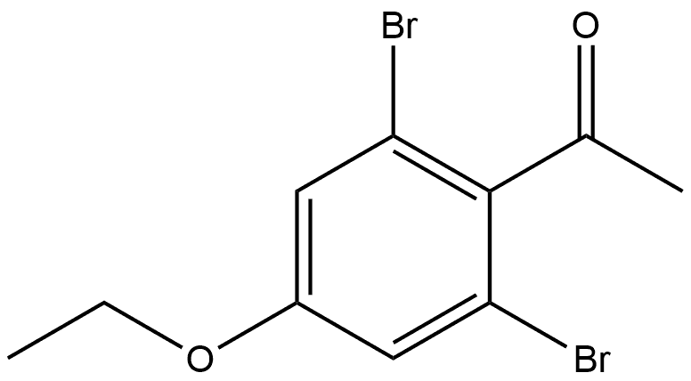 1-(2,6-Dibromo-4-ethoxyphenyl)ethanone Structure