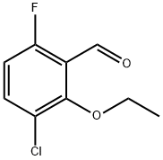 3-chloro-2-ethoxy-6-fluorobenzaldehyde Structure