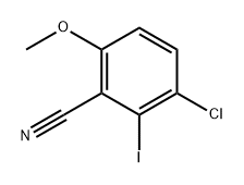 Benzonitrile, 3-chloro-2-iodo-6-methoxy- Structure