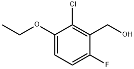 (2-Chloro-3-ethoxy-6-fluorophenyl)methanol Structure