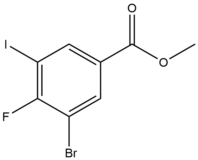 Methyl 3-bromo-4-fluoro-5-iodobenzoate Structure