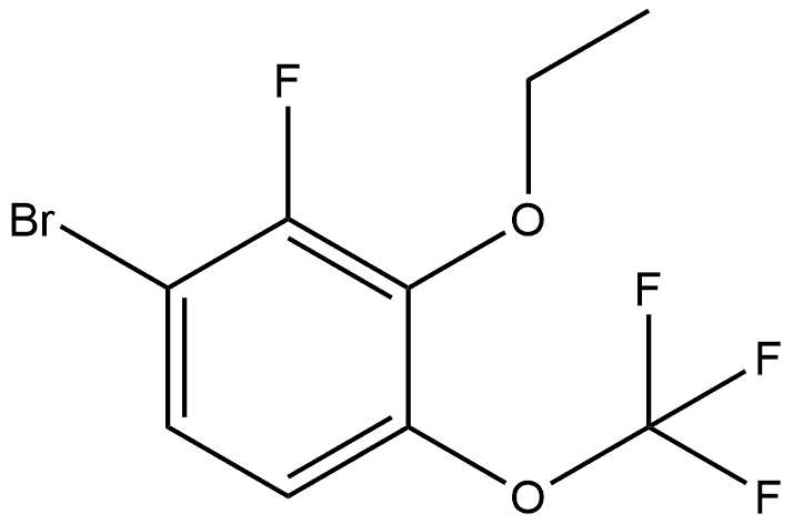 1-Bromo-3-ethoxy-2-fluoro-4-(trifluoromethoxy)benzene Structure