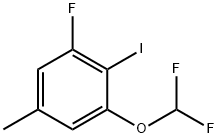 1-(Difluoromethoxy)-3-fluoro-2-iodo-5-methylbenzene 구조식 이미지
