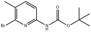 1,1-Dimethylethyl N-(6-bromo-5-methyl-2-pyridinyl)carbamate 구조식 이미지