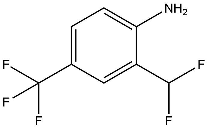 2-(Difluoromethyl)-4-(trifluoromethyl)benzenamine Structure