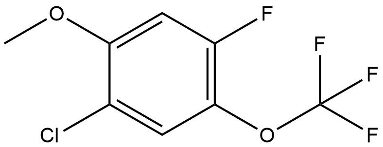 1-Chloro-4-fluoro-2-methoxy-5-(trifluoromethoxy)benzene Structure