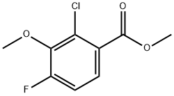 Methyl 2-chloro-4-fluoro-3-methoxybenzoate Structure