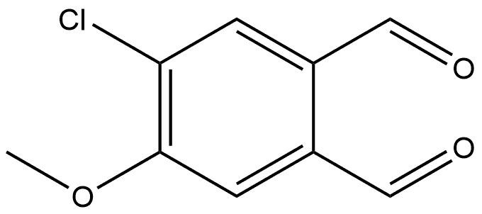 4-Chloro-5-methoxy-1,2-benzenedicarboxaldehyde Structure