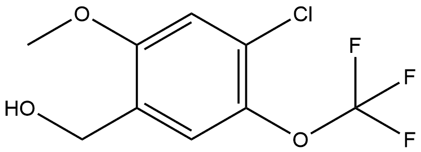 4-Chloro-2-methoxy-5-(trifluoromethoxy)benzenemethanol Structure